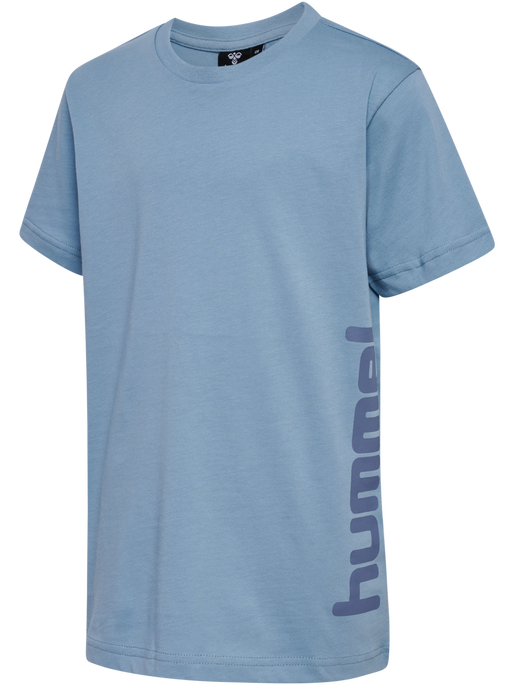 hmlPRINT T-SHIRT S/S, FADED DENIM, packshot