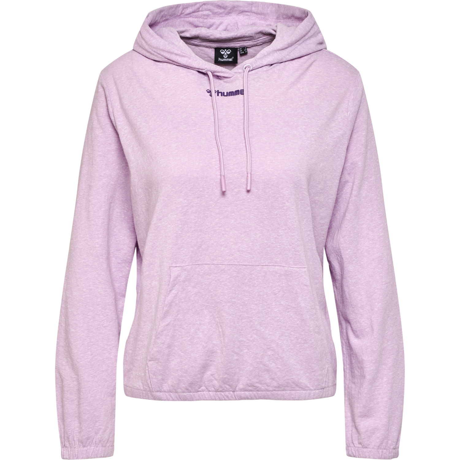 hmlZANDRA HOODIE, PASTEL LILAC MELANGE, packshot