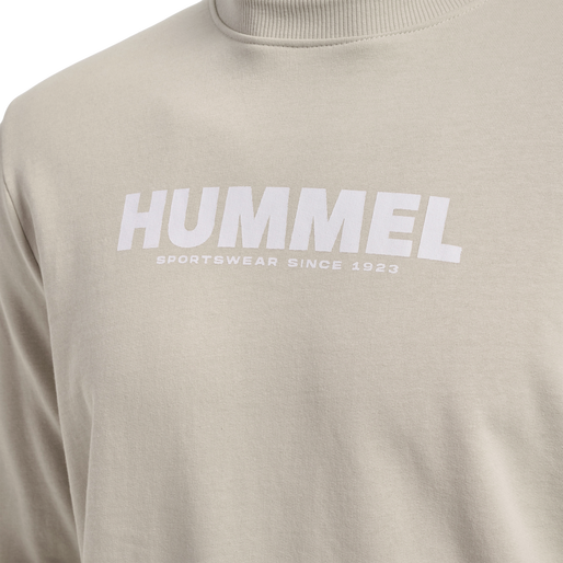 hmlLEGACY SWEATSHIRT, PUMICE STONE, packshot