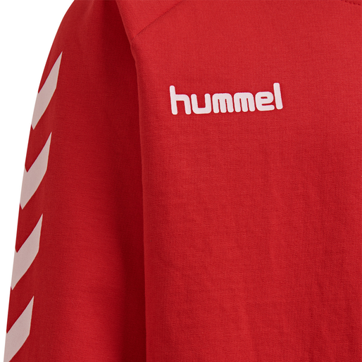 HUMMEL GO KIDS COTTON SWEATSHIRT, TRUE RED, packshot