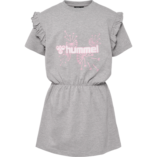 hmlJASMIN DRESS S/S, GREY MELANGE hmlJASMIN DRESS S/S, GREY MELANGE, packshot