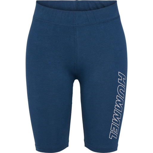 hmlTE MAJA 2-PACK MW C TIGHT SHORTS, BLACK/INSIGINA BLUE hmlTE MAJA 2-PACK MW C TIGHT SHORTS, BLACK/INSIGINA BLUE, packshot