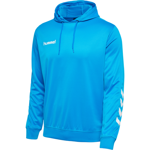 hmlPROMO POLY HOODIE, DIVA BLUE hmlPROMO POLY HOODIE, DIVA BLUE, packshot