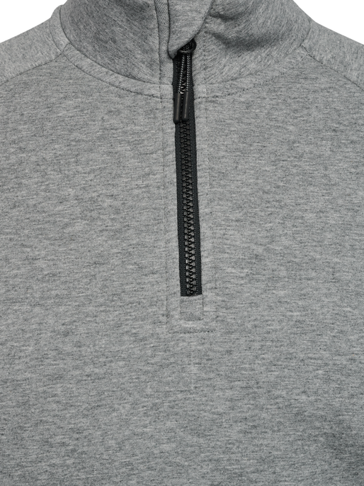 hmlTECH FLEECE HALFZIP, GREY MELANGE hmlTECH FLEECE HALFZIP, GREY MELANGE, packshot
