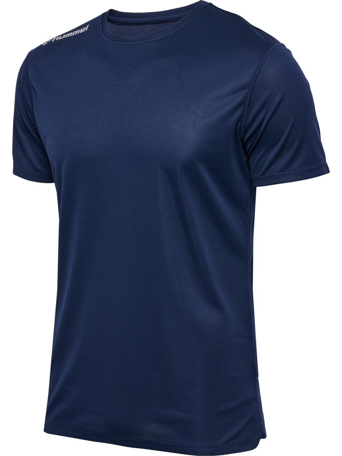 hmlRUN JERSEY S/S, BLACK IRIS, packshot