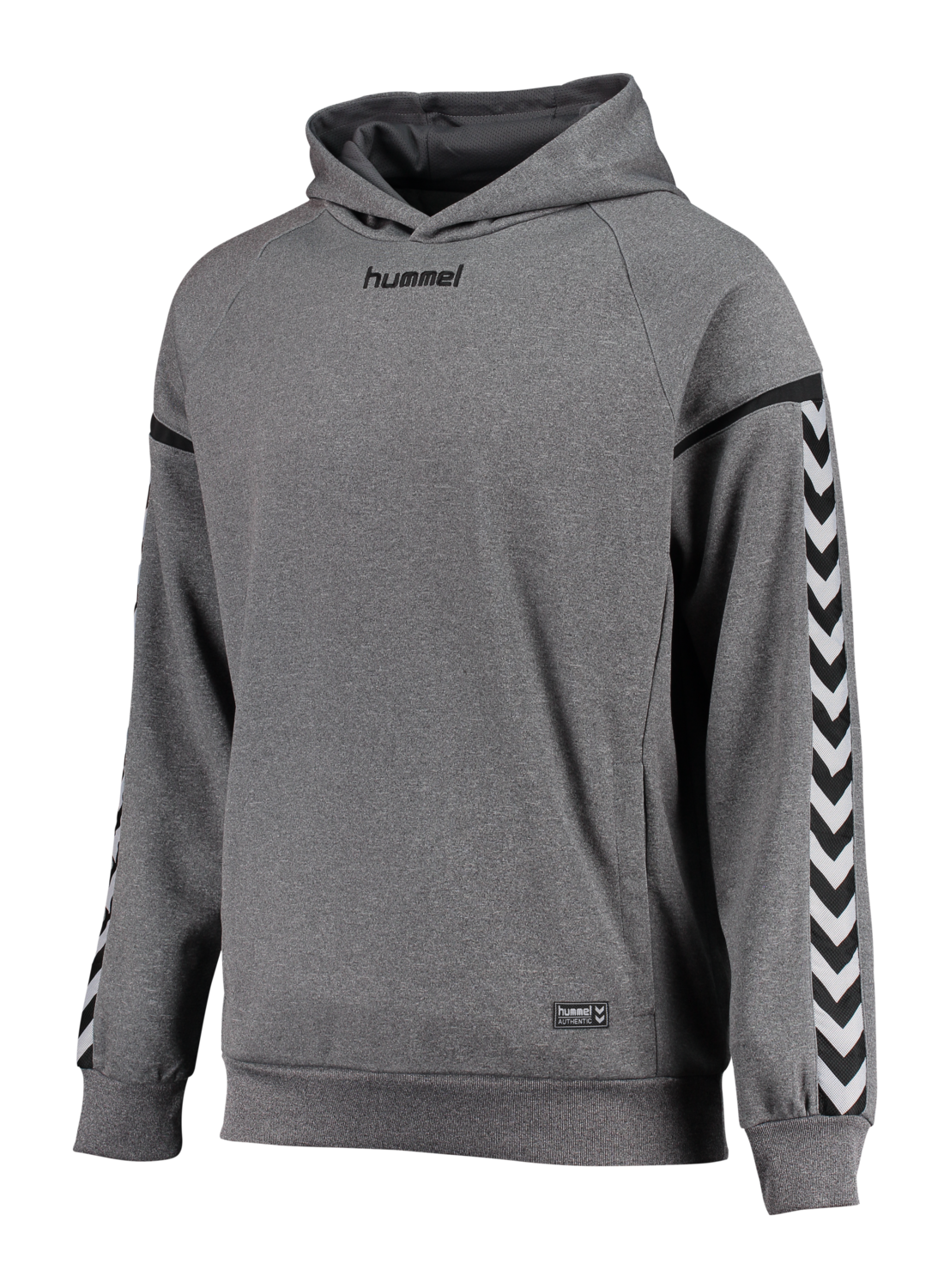 AUTH. CHARGE POLY HOODIE, DARK GREY MELANGE, packshot