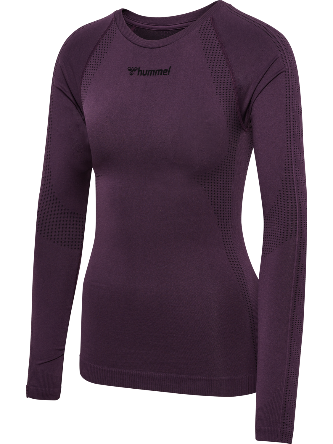 hmlMT SHAPING SEAMLESS T-SHIRT L/S, PLUM PERFECT, packshot