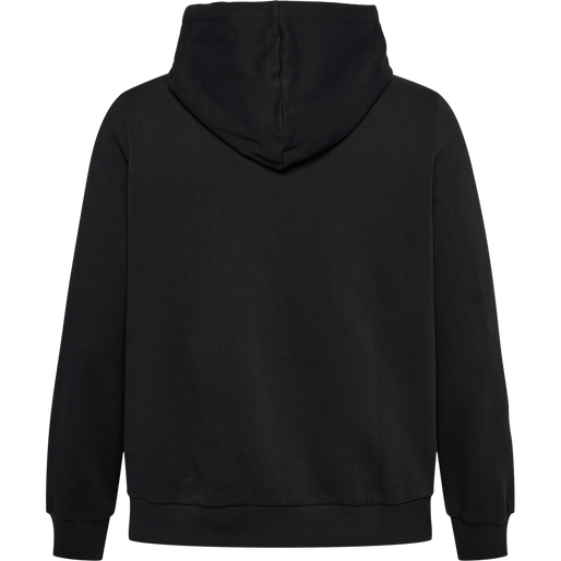 hmlLEGACY WO REGULAR HOODIE PLUS, BLACK, packshot