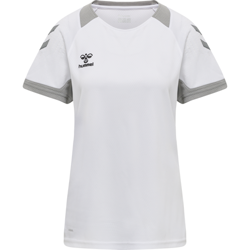 hmlLEAD WOMENS S/S POLY JERSEY, WHITE, packshot