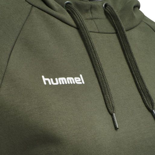 HUMMEL GO COTTON HOODIE WOMAN, GRAPE LEAF, packshot