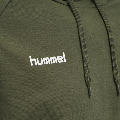 HUMMEL GO COTTON HOODIE, GRAPE LEAF, packshot
