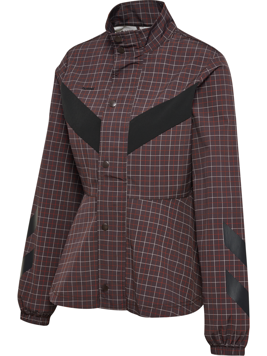 hmlI-D FUNNEL NECK CHECK JACKET, CHECKERS, packshot