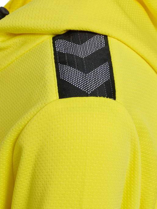hmlAUTHENTIC PL ZIP HOODIE KIDS, BLAZING YELLOW, packshot