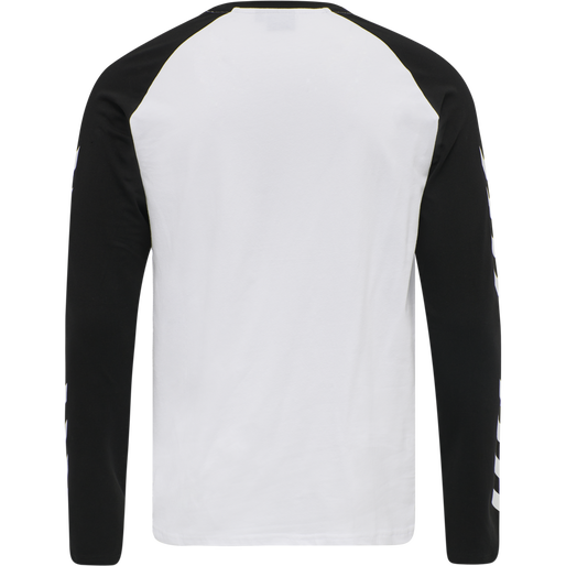 hmlLEGACY BLOCKED T-SHIRT L/S, WHITE, packshot