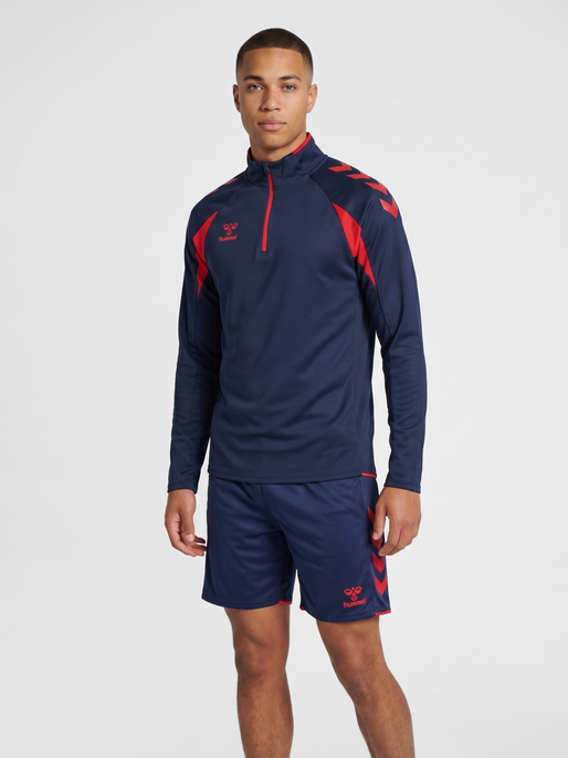 hmlCORE 2.0 HALF ZIP, MARINE/TRUE RED, model