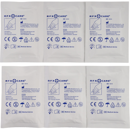 CLEANING WIPES 6 PIECES, WHITE, packshot