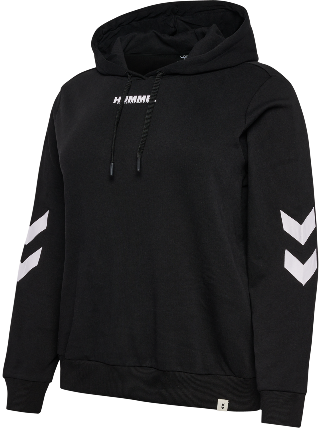 hmlLEGACY WOMAN HOODIE PLUS, BLACK, packshot