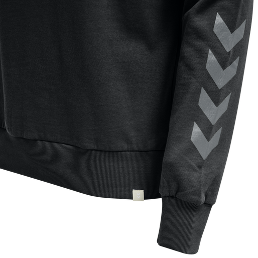 hmlLEGACY CHEVRON SWEATSHIRT, BLACK, packshot