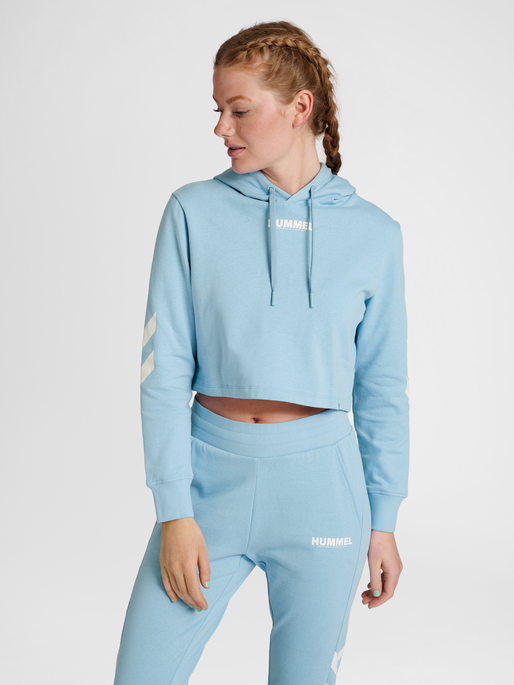 Cropped online hoodie blue