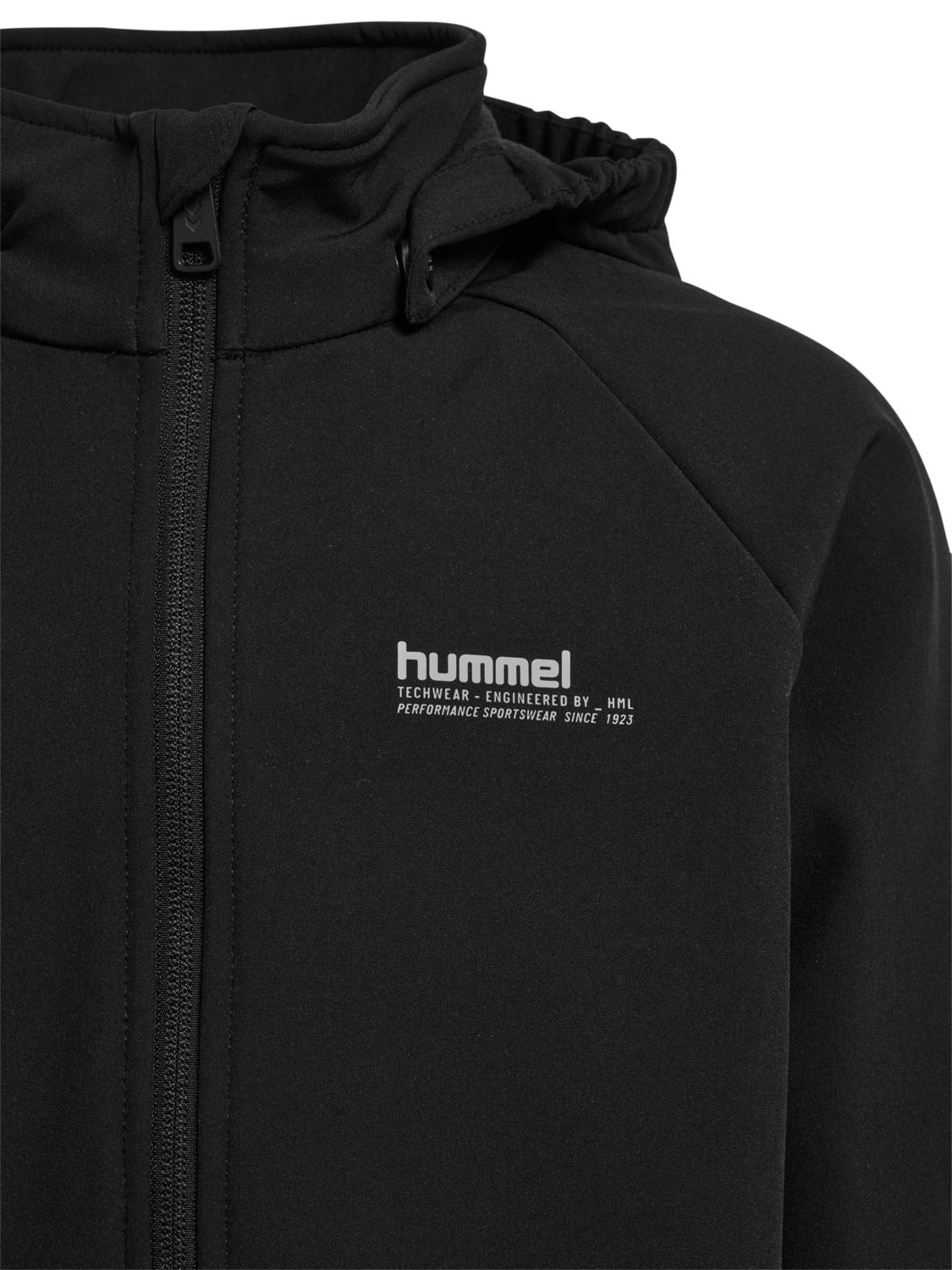 hmlJR LOOSE SOFTSHELL JACKET, BLACK, packshot