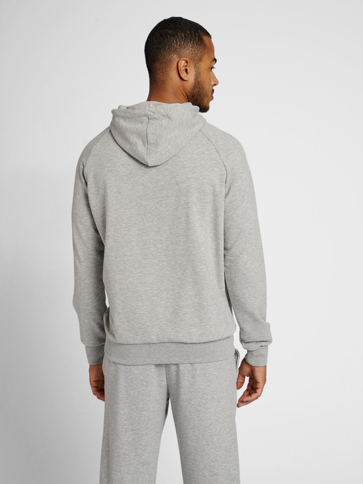 hmlISAM 2.0 HOODIE, GREY MELANGE, model