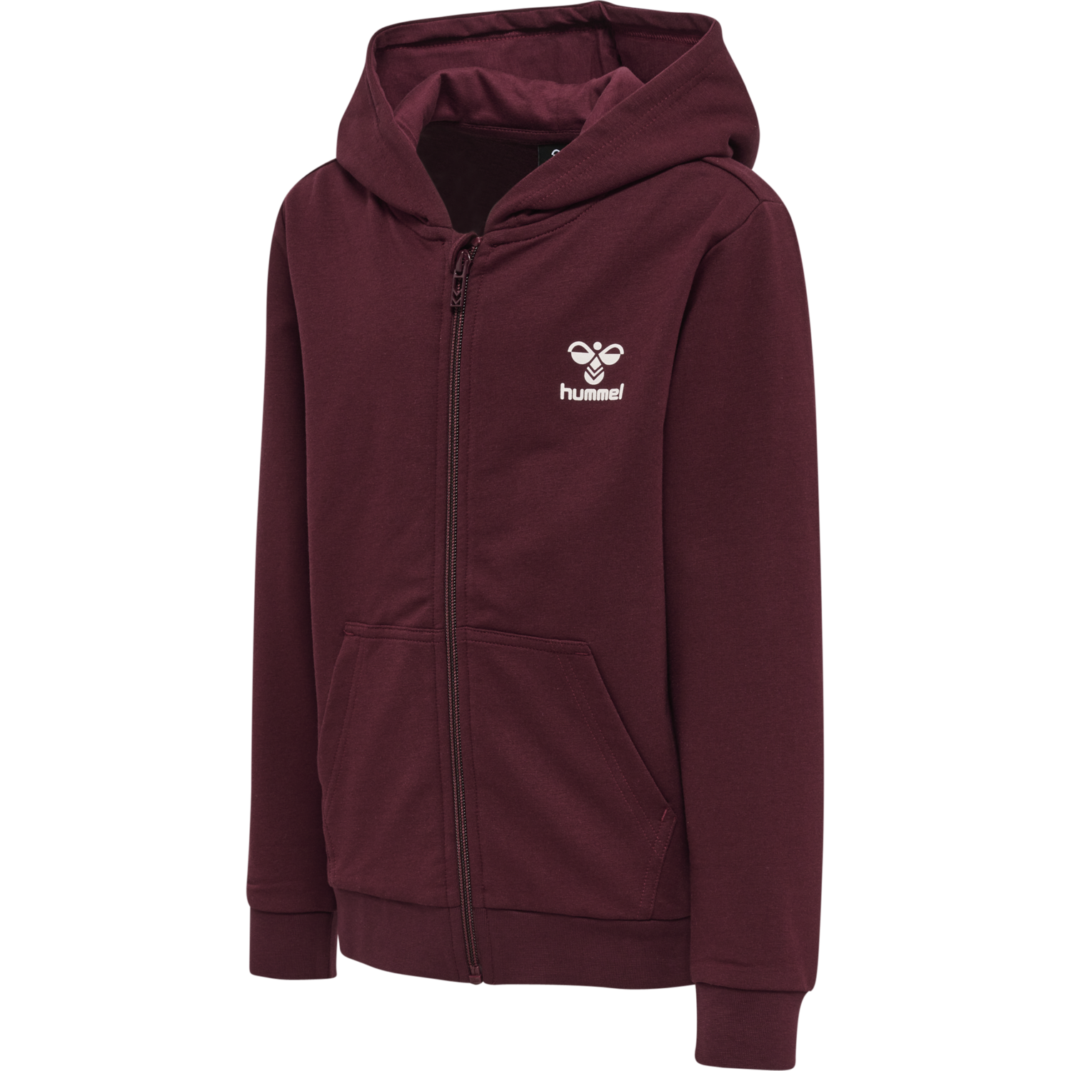 hmlTRECE ZIP HOODIE, WINDSOR WINE, packshot