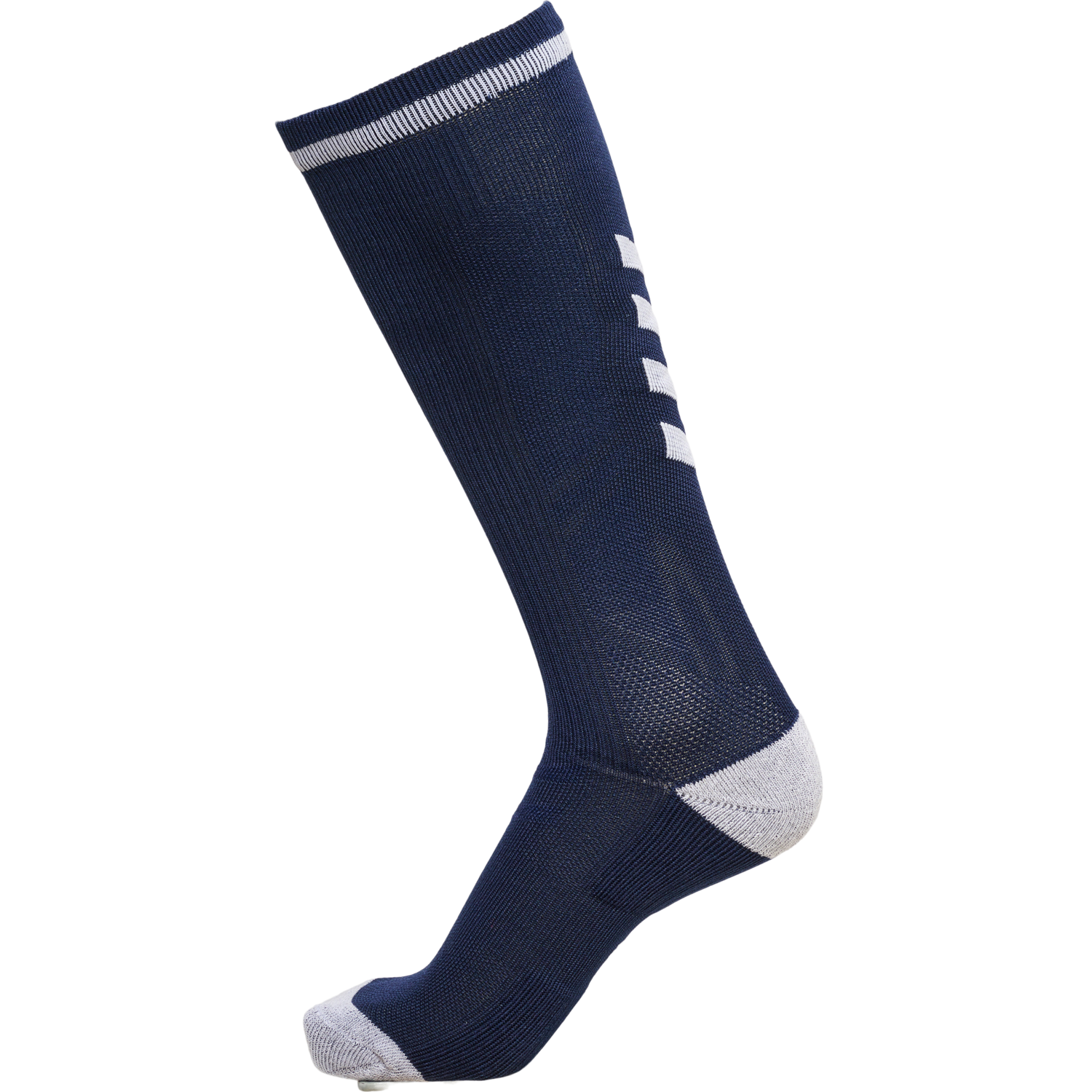ELITE INDOOR SOCK HIGH, NAVY/WHITE, packshot