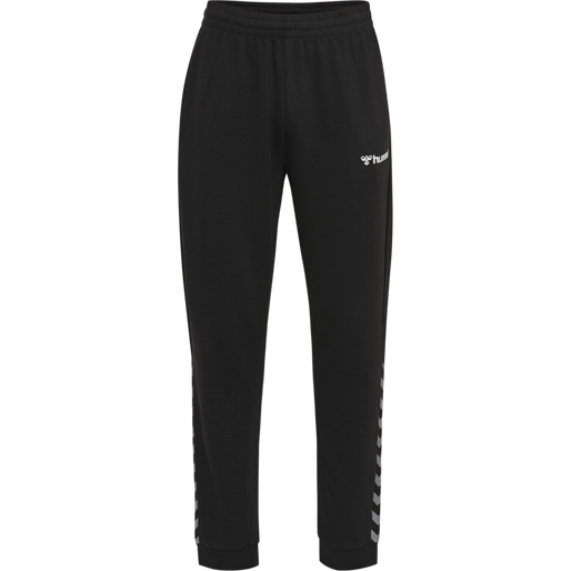 hmlAUTHENTIC KIDS SWEAT PANT, BLACK/WHITE, packshot