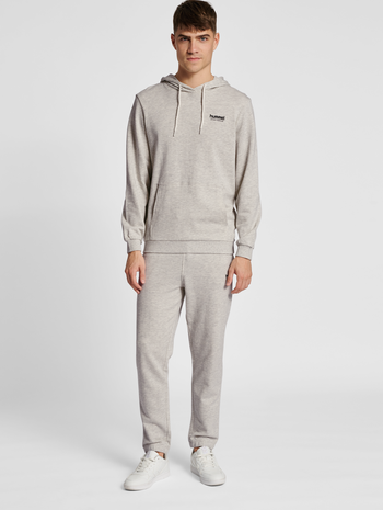hmlLGC GABE HOODIE, TOFU MELANGE, model