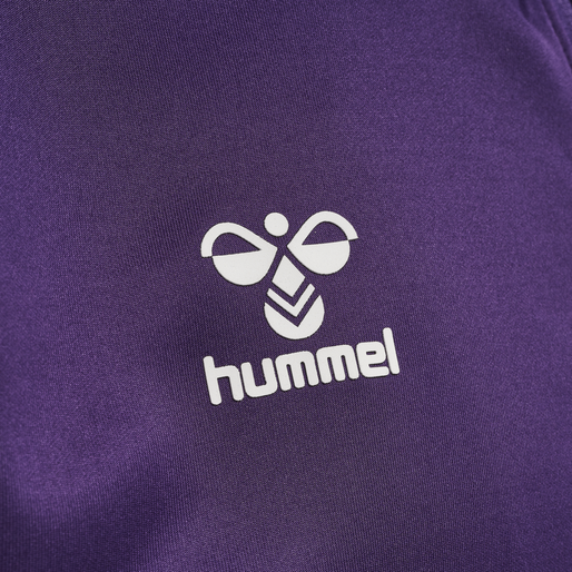 hmlCORE XK POLY ZIP SWEAT, ACAI/WHITE, packshot