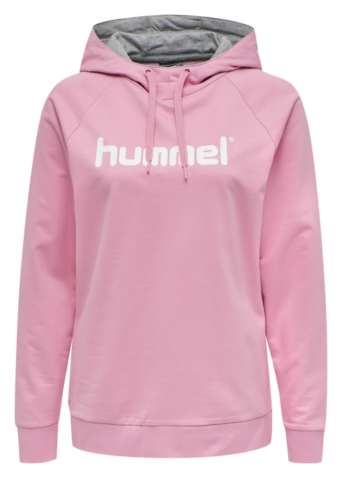 HMLGO COTTON LOGO HOODIE WOMAN, COTTON CANDY, packshot
