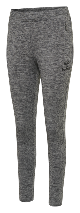 hmlSELBY TAPERED PANTS, DARK GREY MELANGE, packshot