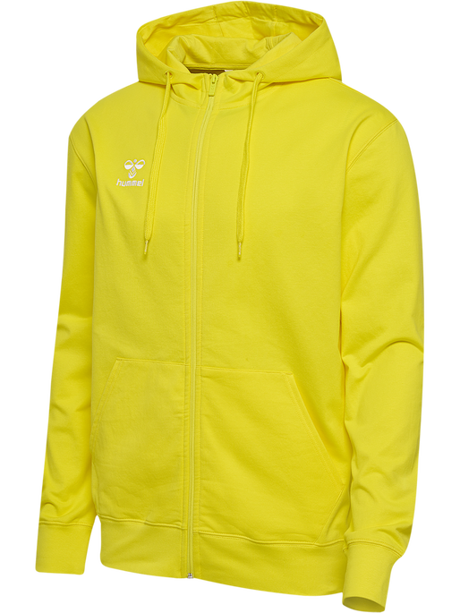 hmlGO 2.0 ZIP HOODIE, BLAZING YELLOW hmlGO 2.0 ZIP HOODIE, BLAZING YELLOW, packshot