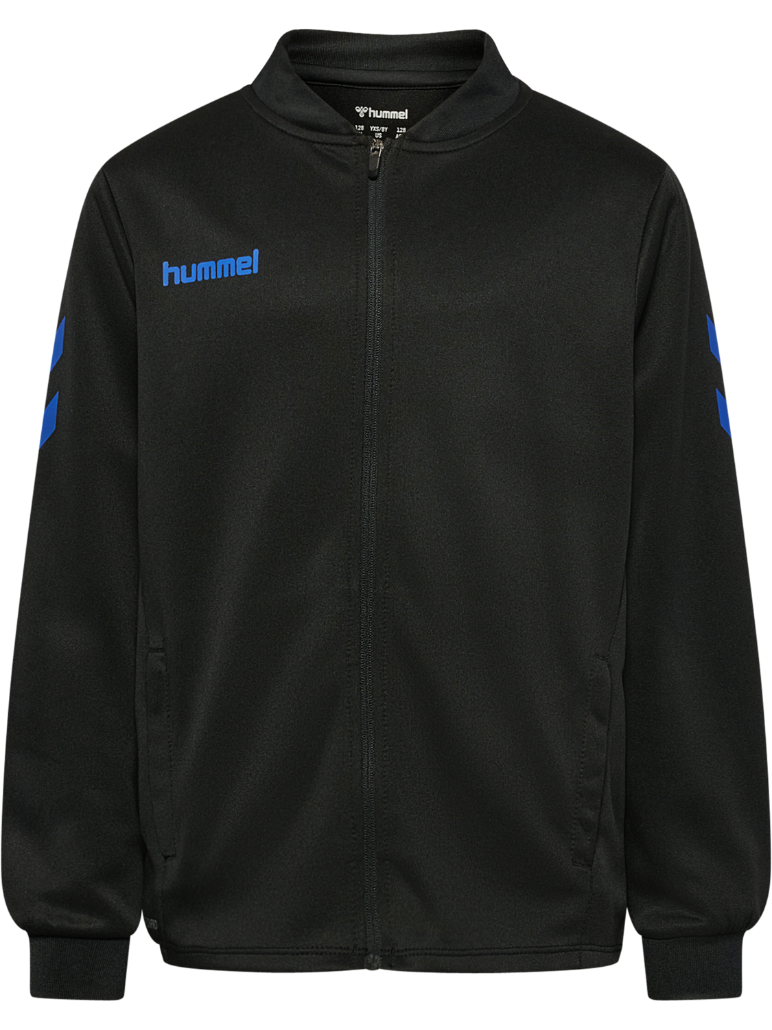 hmlBLAZE CLUB 26 ZIP JACKET KIDS, BLACK/BLUE, packshot