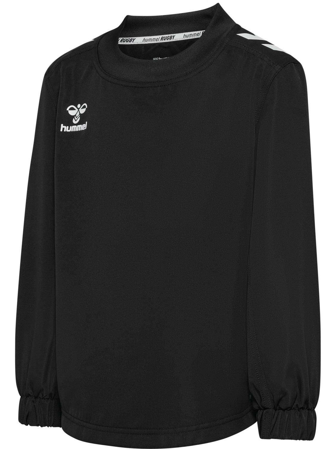 hmlRUGBY CONTACT TOP L/S KIDS, BLACK, packshot