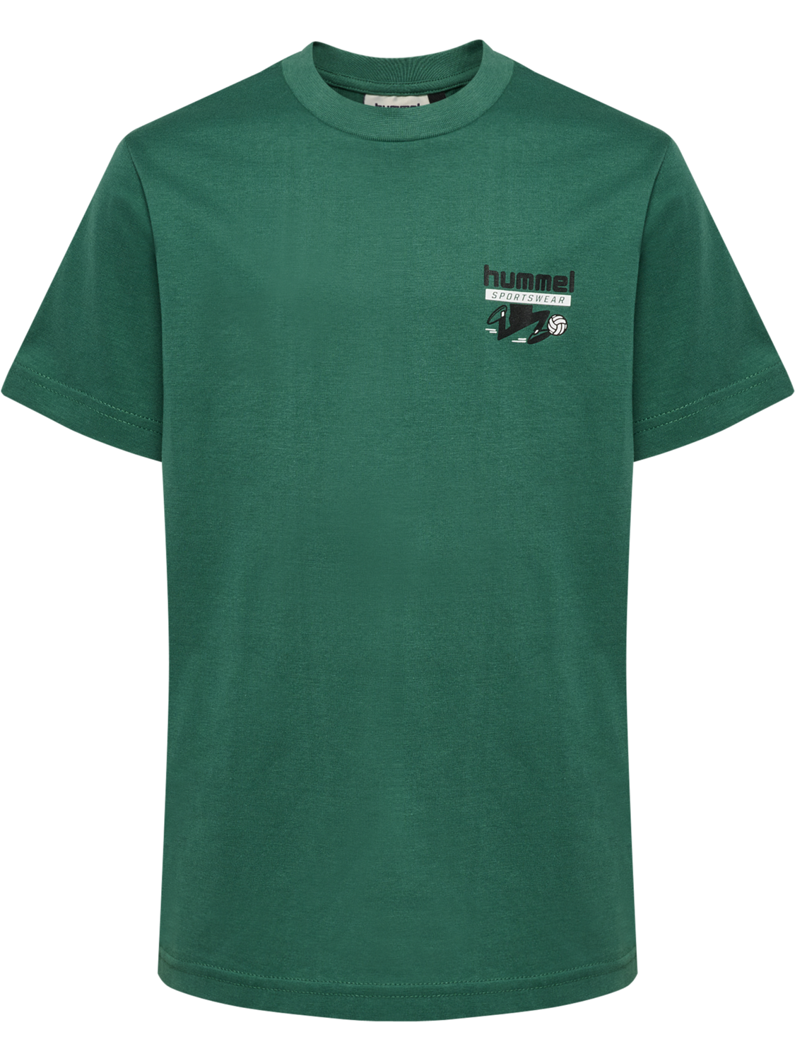 hmlJR REG T-SHIRT S/S RUNNER 2-PACK, SMOKE PINE/DEEP COBALT, packshot