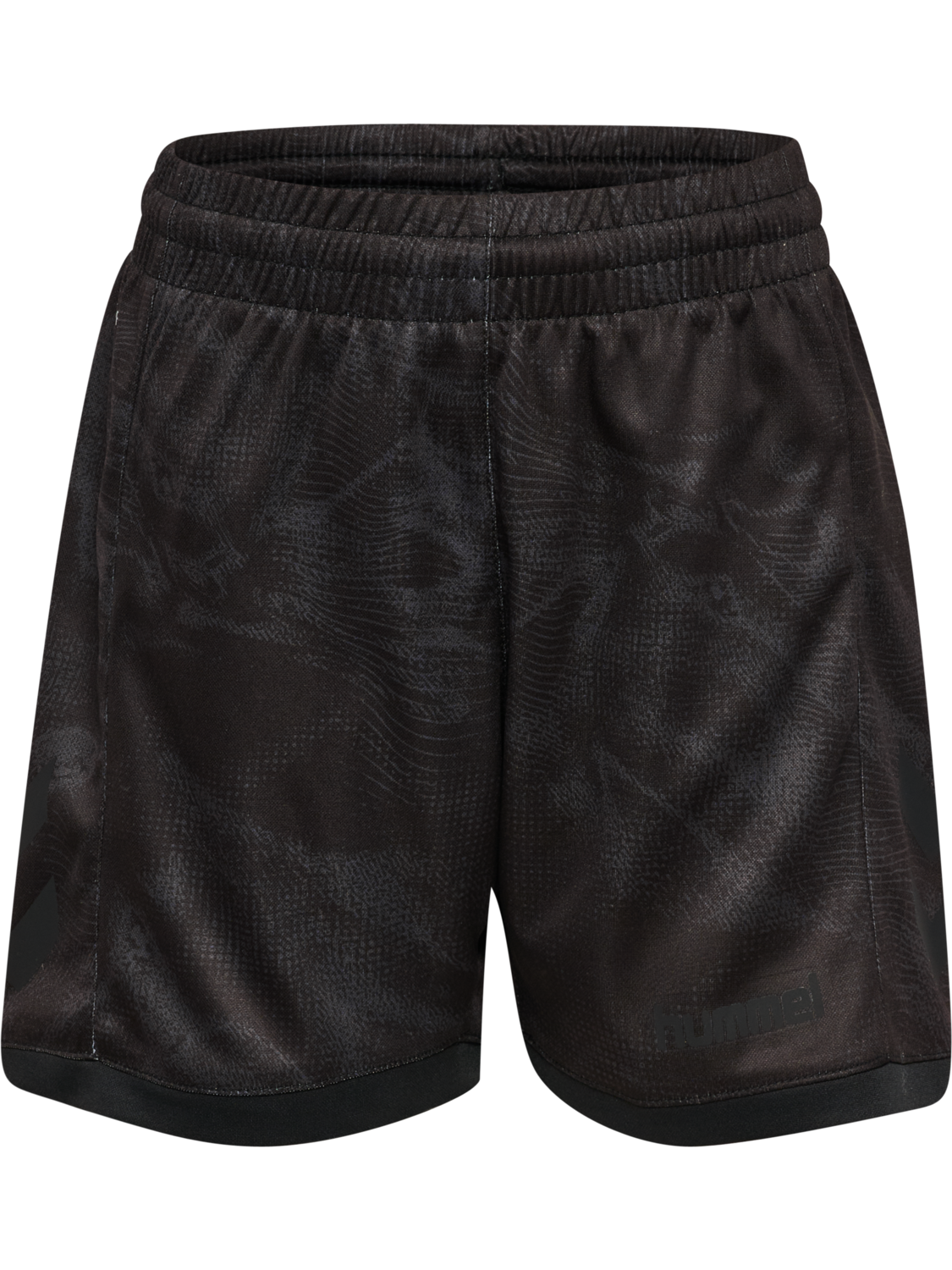 hmlBLAZE CLUB26 GRAPHIC SHORTS KIDS, BLACK/ASPHALT, packshot