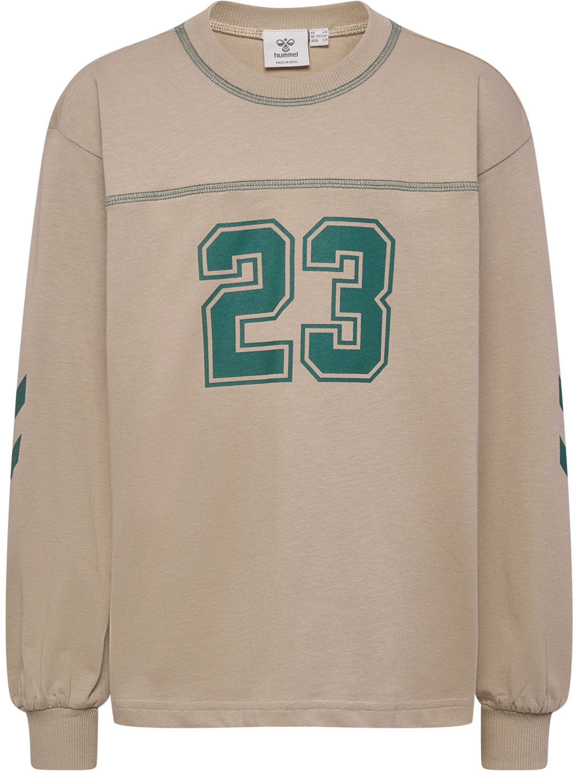 hmlTIMMI BOXY T-SHIRT L/S, COBBLESTONE, packshot