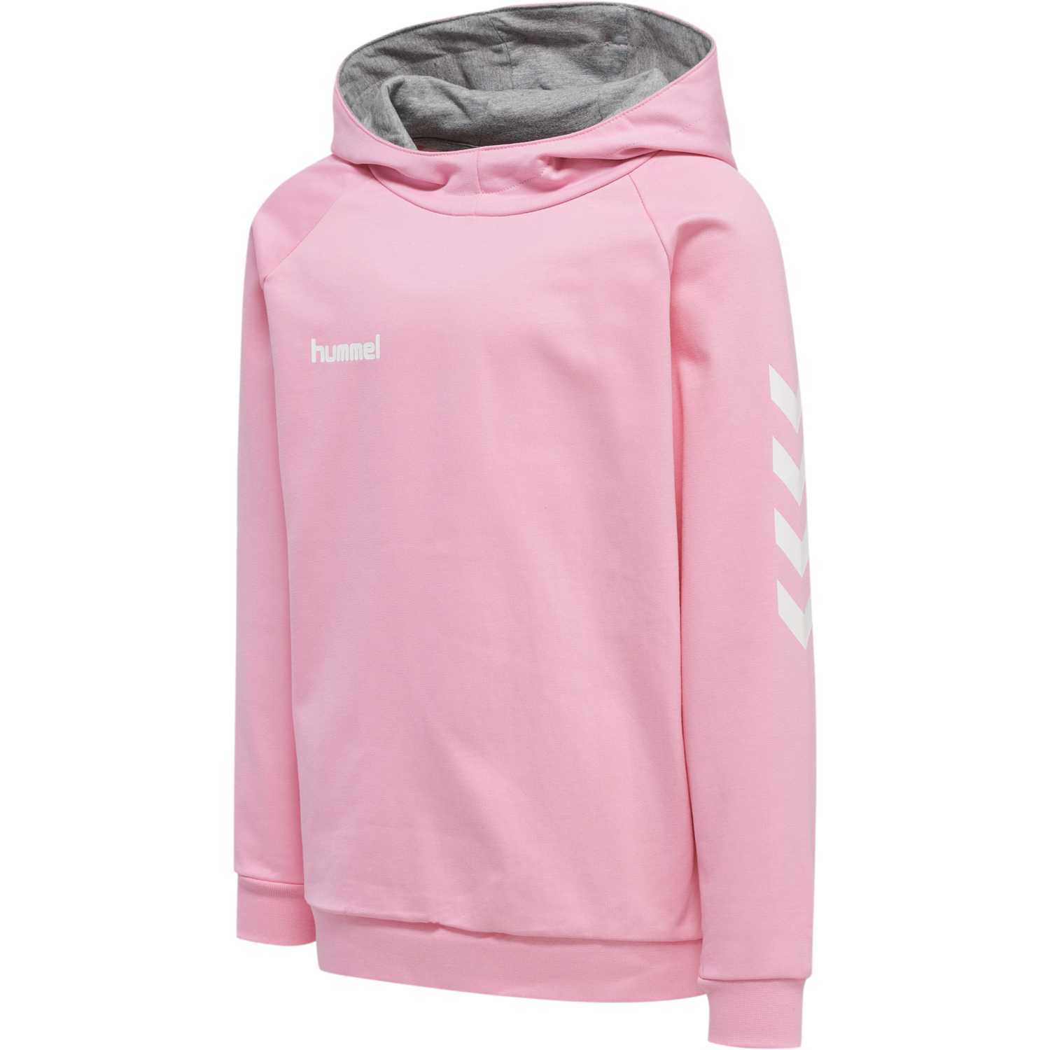 HUMMEL GO KIDS COTTON HOODIE, COTTON CANDY, packshot