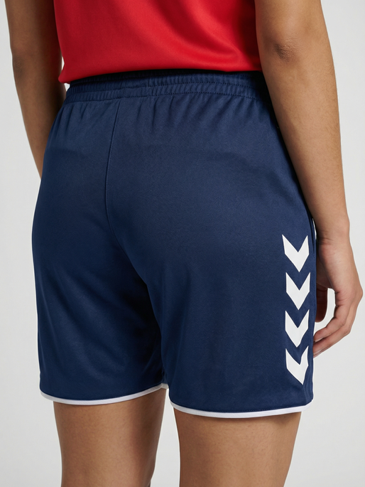 hmlCORE 2.0 TRAINING SHORTS WOMAN, MARINE/WHITE, model