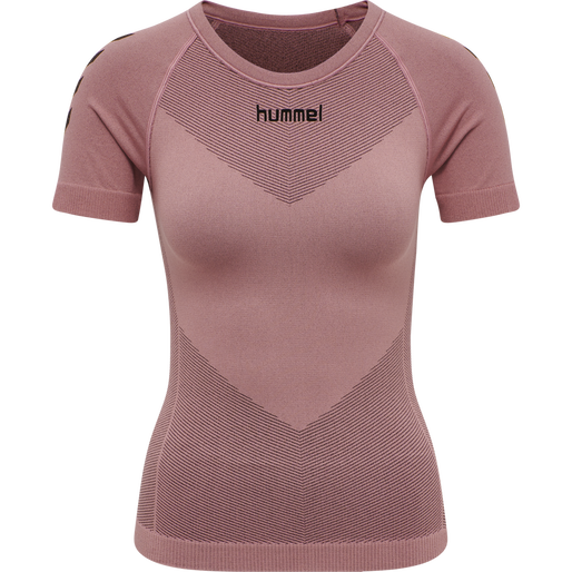 HUMMEL FIRST SEAMLESS JERSEY S/S W, DUSTY ROSE, packshot