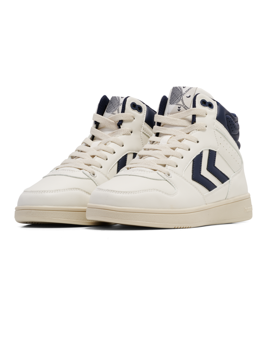 ST POWER PLAY MID PL, MARSHMALLOW/BLACK IRIS, packshot