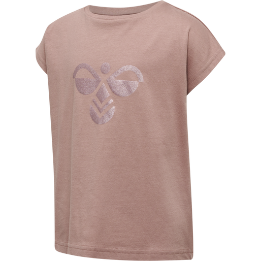 hmlDIEZ T-SHIRT S/S, WOODROSE, packshot