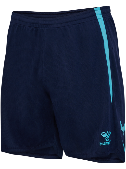 hmlLEAD 2.0 SHORTS, MARINE/BLUE FISH, packshot