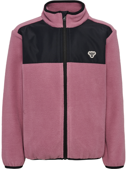 hmlJR FLEECE ZIP JACKET, DUSKY ORCHID hmlJR FLEECE ZIP JACKET, DUSKY ORCHID, packshot