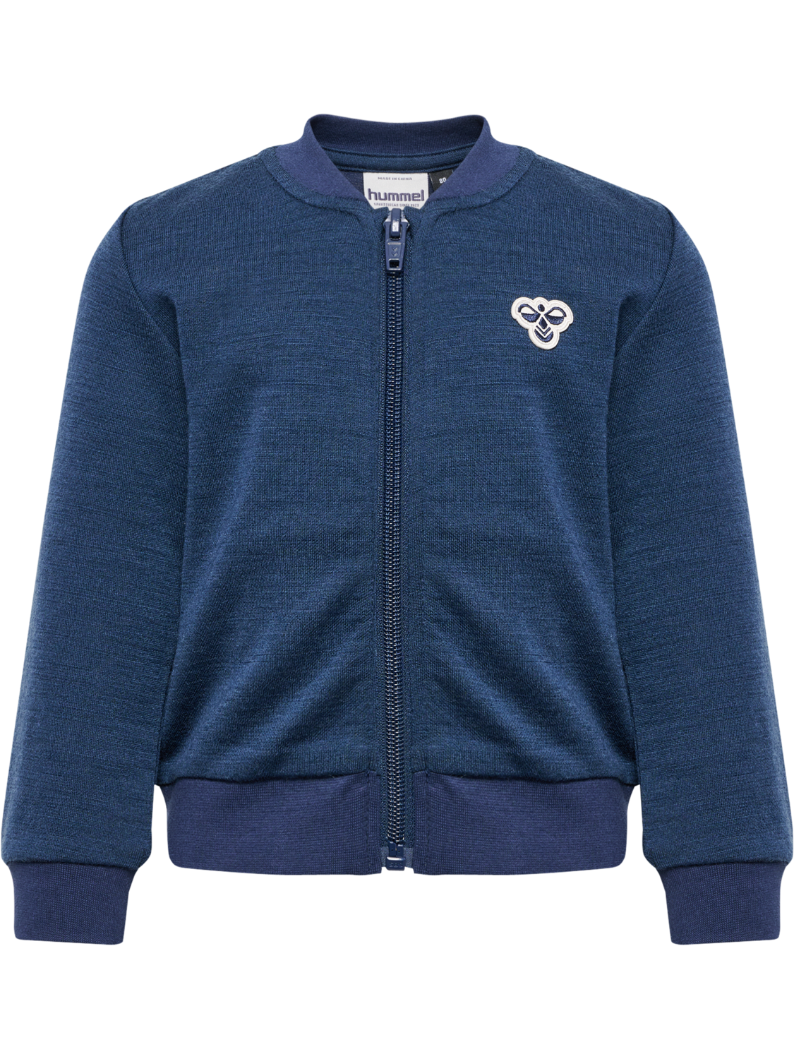 hmlMINI WOOL ZIP JACKET BEE, DRESS BLUES, packshot