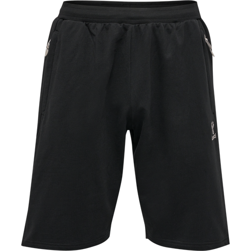 hmlMOVE GRID COTTON SHORTS, BLACK, packshot