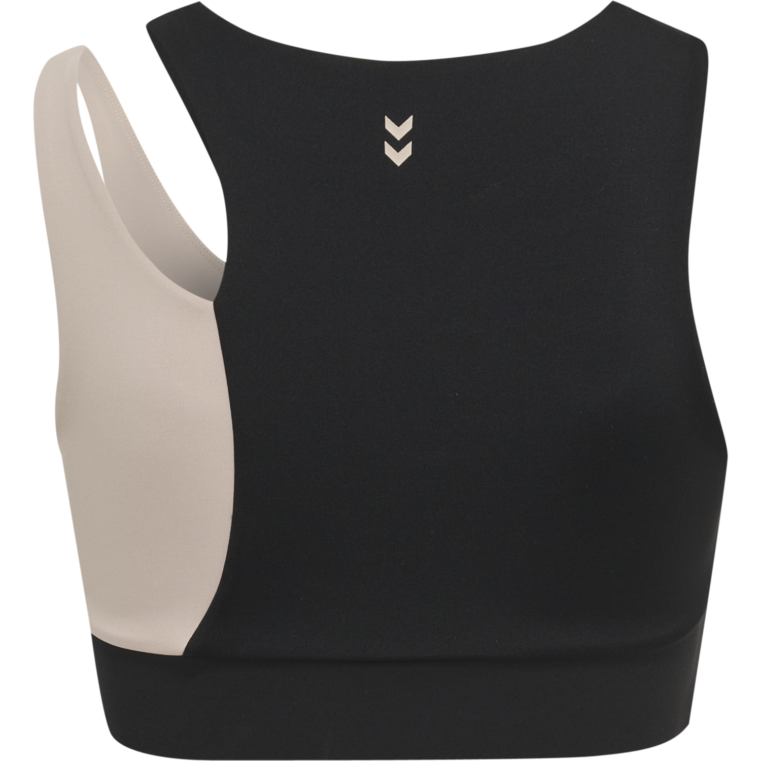 hmlMT RIGA SPORTS BRA, BLACK/CHATEAU GREY, packshot