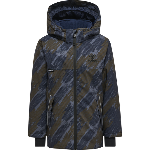 hmlLOGAN TEX JACKET, DARK OLIVE hmlLOGAN TEX JACKET, DARK OLIVE, packshot