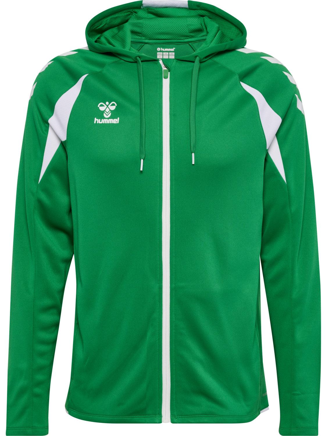 hmlCORE 2.0 ZIP HOODIE, JELLY BEAN/WHITE, packshot